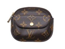 画像をギャラリービューアに読み込む, 新品同様 LOUIS VUITTON ルイヴィトン ポルトモネシリング コインケース 小銭入れ M60025 PVC ブラウン ゴールド金具 中古 4b006055