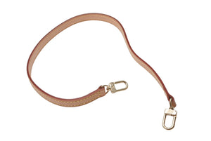 新品同様LOUIS VUITTON ルイヴィトン ショルダーストラップ バッグ ヌメ革 ブラウン ゴールド金具 美品 中古 4b006056