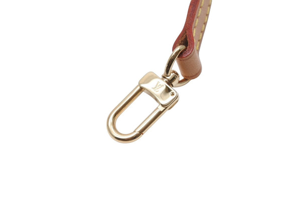 新品同様LOUIS VUITTON ルイヴィトン ショルダーストラップ バッグ ヌメ革 ブラウン ゴールド金具 美品 中古 4b006056