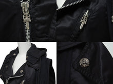 画像をギャラリービューアに読み込む, CHROME HEARTS クロムハーツ ライダース ベスト ナイロン スウェット パーカー ダガージップ クロスボール 美品 中古 4b006060