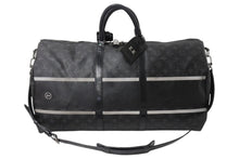 画像をギャラリービューアに読み込む, LOUIS VUITTON ルイヴィトン ボストンバッグ キーポル バンドリエール55 藤原ヒロシ フラグメント ブラック Ｍ43414 良品 中古 4c060643