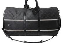 画像をギャラリービューアに読み込む, LOUIS VUITTON ルイヴィトン ボストンバッグ キーポル バンドリエール55 藤原ヒロシ フラグメント ブラック Ｍ43414 良品 中古 4c060643