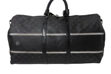 画像をギャラリービューアに読み込む, LOUIS VUITTON ルイヴィトン ボストンバッグ キーポル バンドリエール55 藤原ヒロシ フラグメント ブラック Ｍ43414 良品 中古 4c060643