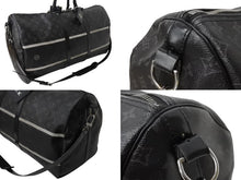 画像をギャラリービューアに読み込む, LOUIS VUITTON ルイヴィトン ボストンバッグ キーポル バンドリエール55 藤原ヒロシ フラグメント ブラック Ｍ43414 良品 中古 4c060643