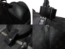 画像をギャラリービューアに読み込む, LOUIS VUITTON ルイヴィトン ボストンバッグ キーポル バンドリエール55 藤原ヒロシ フラグメント ブラック Ｍ43414 良品 中古 4c060643