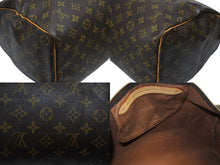 画像をギャラリービューアに読み込む, LOUIS VUITTON ルイヴィトン キーポル 40 ボストンバック M41522 モノグラム ブラウン 美品 中古 4b006027