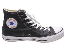 画像をギャラリービューアに読み込む, 極美品 CHROME HEARTS クロムハーツ コンバース クロスパッチ オールレザー サイズ30cm ブラック レザー 中古 4b006070