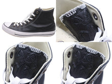 画像をギャラリービューアに読み込む, 極美品 CHROME HEARTS クロムハーツ コンバース クロスパッチ オールレザー サイズ30cm ブラック レザー 中古 4b006070