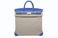 画像をギャラリービューアに読み込む, HERMES エルメス オータクロア40 ハンドバッグ Z刻印 ブルーイドラ エバーカラー トワルキャンプ シルバー金具 4b006072