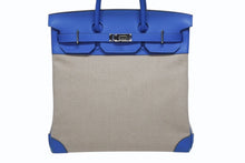 画像をギャラリービューアに読み込む, HERMES エルメス オータクロア40 ハンドバッグ Z刻印 ブルーイドラ エバーカラー トワルキャンプ シルバー金具 4b006072