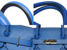 画像をギャラリービューアに読み込む, HERMES エルメス オータクロア40 ハンドバッグ Z刻印 ブルーイドラ エバーカラー トワルキャンプ シルバー金具 4b006072