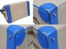 画像をギャラリービューアに読み込む, HERMES エルメス オータクロア40 ハンドバッグ Z刻印 ブルーイドラ エバーカラー トワルキャンプ シルバー金具 4b006072