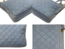 画像をギャラリービューアに読み込む, CHANEL シャネル マトラッセライン ショルダーバッグ 2番台 キャンバス カーフスキン ゴールド金具 良品 中古 4b006078