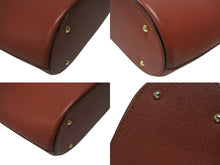 画像をギャラリービューアに読み込む, CELINE セリーヌ ロゴリング ショルダーバッグ トートバッグ M94 レザー レッド ゴールド金具 美品 中古 4b006088