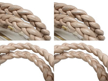 Load image into Gallery viewer, MIUMIU ミュウミュウ ハンドバッグ RN0592 マテラッセ ラムレザー コード編み ピンクベージュ イタリア製 ゴールド金具 美品 中古 4b006089