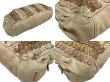 Load image into Gallery viewer, MIUMIU ミュウミュウ ハンドバッグ RN0592 マテラッセ ラムレザー コード編み ピンクベージュ イタリア製 ゴールド金具 美品 中古 4b006089