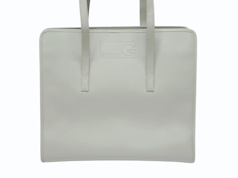極美品 GIVENCHY ジバンシー SAC SPECIAL TOTE BAG サック スペシャル トートバッグ レザー エンボスロゴ ジェダイ ミント 中古 4b006090