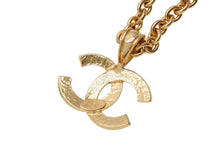 Load image into Gallery viewer, 極美品 CHANEL シャネル VINTAGE ヴィンテージ ココマーク ネックレス 重量約65.6g 94P刻印 全長約50cm ゴールド メタル GP 中古 4b006095