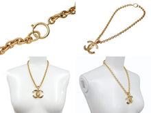 Load image into Gallery viewer, 極美品 CHANEL シャネル VINTAGE ヴィンテージ ココマーク ネックレス 重量約65.6g 94P刻印 全長約50cm ゴールド メタル GP 中古 4b006095