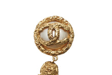 Load image into Gallery viewer, CHANEL シャネル VINTAGE ヴィンテージ ココマーク イヤリング 重量約65.2g フリンジ フェイクパール 両耳用 美品 中古 4b006096
