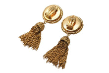 Load image into Gallery viewer, CHANEL シャネル VINTAGE ヴィンテージ ココマーク イヤリング 重量約65.2g フリンジ フェイクパール 両耳用 美品 中古 4b006096