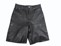 BREATH ブレス NEWRICH LEATHER SHORTS ニューリッチ レザー ショーツ ブラック ゴートスキン BR25SS P1001 サイズL 美品 中古 4b006099