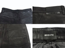 Load image into Gallery viewer, BREATH ブレス NEWRICH LEATHER SHORTS ニューリッチ レザー ショーツ ブラック ゴートスキン BR25SS P1001 サイズL 美品 中古 4b006099