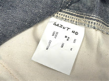 画像をギャラリービューアに読み込む, 新品同様 SAINT MICHAEL セントマイケル ダブルニー ショートパンツ デニム SM-HR8-0000-074 コットン ブルー サイズM 中古 4b006102