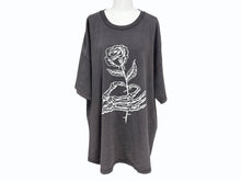 画像をギャラリービューアに読み込む, ART THAT KILLS アートザットキルズ プリントＴシャツ WELTED ROSE TEE ウォッシュド加工 コットン ブラック サイズXL 美品 中古 4b006105