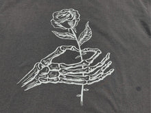 画像をギャラリービューアに読み込む, ART THAT KILLS アートザットキルズ プリントＴシャツ WELTED ROSE TEE ウォッシュド加工 コットン ブラック サイズXL 美品 中古 4b006105