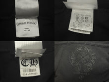 画像をギャラリービューアに読み込む, CHROME HEARTS クロムハーツ 半袖Tシャツ サイズS スクロールラベルロゴ プリント ブラック ホワイト 美品 中古 4b006110