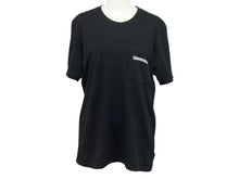 画像をギャラリービューアに読み込む, CHROME HEARTS クロムハーツ 半袖Tシャツ サイズS スクロールラベルロゴ プリント ブラック ホワイト 美品 中古 4b006110