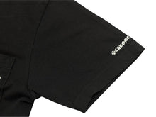 画像をギャラリービューアに読み込む, CHROME HEARTS クロムハーツ 半袖Tシャツ サイズS スクロールラベルロゴ プリント ブラック ホワイト 美品 中古 4b006110