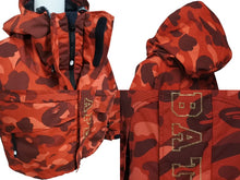 画像をギャラリービューアに読み込む, 極美品 A BATHING APE アベイシングエイプ スノーボードジャケット カモ柄 1ST 0ZXLJM140003M ナイロン レッド サイズL 中古 4b006111