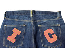 画像をギャラリービューアに読み込む, Billionaire Boys Club ビリオネアボーイズクラブ BBC ICE CREAM アイスクリーム デニムパンツ ブルー サイズL 美品 中古 4b006113