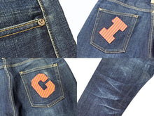 画像をギャラリービューアに読み込む, Billionaire Boys Club ビリオネアボーイズクラブ BBC ICE CREAM アイスクリーム デニムパンツ ブルー サイズL 美品 中古 4b006113