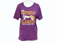 画像をギャラリービューアに読み込む, HYSTERIC GLAMOUR ヒステリックグラマー 半袖Tシャツ トップス 0243CT07 コットン パープル サイズS 美品 中古 4b006117