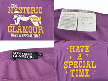 画像をギャラリービューアに読み込む, HYSTERIC GLAMOUR ヒステリックグラマー 半袖Tシャツ トップス 0243CT07 コットン パープル サイズS 美品 中古 4b006117