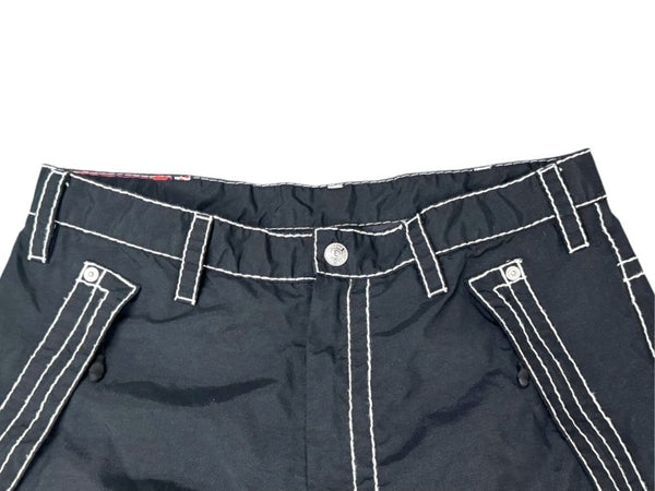 極美品 SUPREME シュプリーム TRUE RELIGION トゥルーレリジョン ナイロンパンツ 中国製 ブラック ホワイト サイズM 中古 4b006120