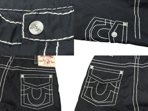 極美品 SUPREME シュプリーム TRUE RELIGION トゥルーレリジョン ナイロンパンツ 中国製 ブラック ホワイト サイズM 中古 4b006120