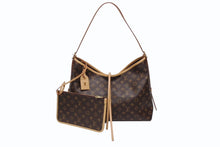 画像をギャラリービューアに読み込む, 極美品 LOUIS VUITTON ルイヴィトン キャリーオールNM MM トートバッグ M46197 モノグラム ブラウン レザー PVC 中古 4b006123