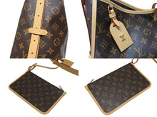 画像をギャラリービューアに読み込む, 極美品 LOUIS VUITTON ルイヴィトン キャリーオールNM MM トートバッグ M46197 モノグラム ブラウン レザー PVC 中古 4b006123