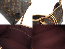 画像をギャラリービューアに読み込む, 極美品 LOUIS VUITTON ルイヴィトン キャリーオールNM MM トートバッグ M46197 モノグラム ブラウン レザー PVC 中古 4b006123