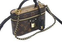画像をギャラリービューアに読み込む, 極美品 LOUIS VUITTON ルイヴィトン ヴァニティNV PM ショルダーバッグ M45165 モノグラムリバース レザー PVC 中古 4b006124