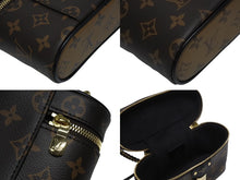 画像をギャラリービューアに読み込む, 極美品 LOUIS VUITTON ルイヴィトン ヴァニティNV PM ショルダーバッグ M45165 モノグラムリバース レザー PVC 中古 4b006124