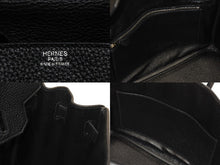 Load image into Gallery viewer, 極美品 HERMES エルメス バーキン30 ハンドバッグ トゴ ブラック シルバー金具 T刻印 中古 4b006134