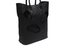 Load image into Gallery viewer, 新品同様 LOUIS VUITTON ルイヴィトン コムデギャルソン 川久保玲 トートバッグ M58661 ウィズホールズMM モノグラムアンプラント ブラック 中古4b006137