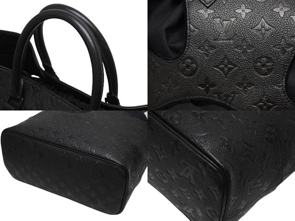 新品同様 LOUIS VUITTON ルイヴィトン コムデギャルソン 川久保玲 トートバッグ M58661 ウィズホールズMM モノグラムアンプラント ブラック 中古4b006137