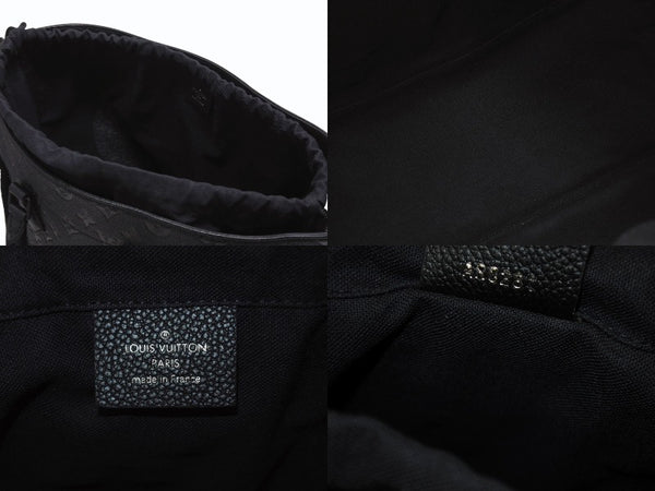 新品同様 LOUIS VUITTON ルイヴィトン コムデギャルソン 川久保玲 トートバッグ M58661 ウィズホールズMM モノグラムアンプラント ブラック 中古4b006137