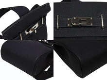 画像をギャラリービューアに読み込む, 新品同様 エルメス HERMES アッカドPM W刻印 ワンショルダーバッグ ネイビー トゴ 新型 シルバー金具 中古 4b006138